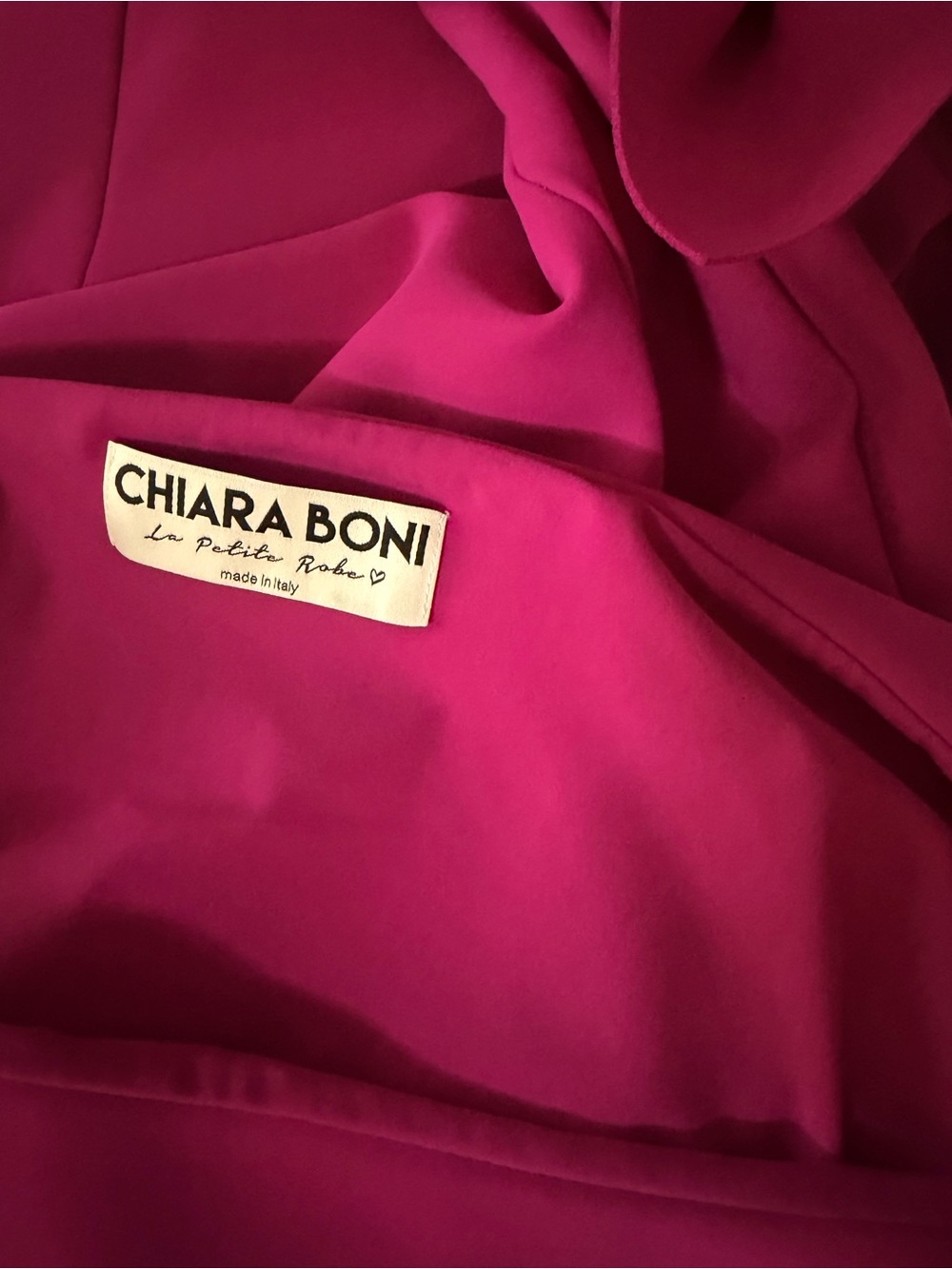 Elegant Fuchsia Floral-Accent Sheath Dress - Picture 6 of 6